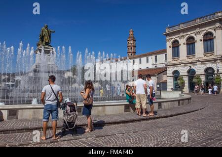 France, Lot, Bas-Quercy, Cahors, Place Mitterrand Stock Photo