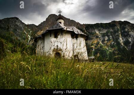 France, Savoie, Tarentaise valley, Peisey Nancroix, Notre Dame des Vernettes sanctuary Stock Photo