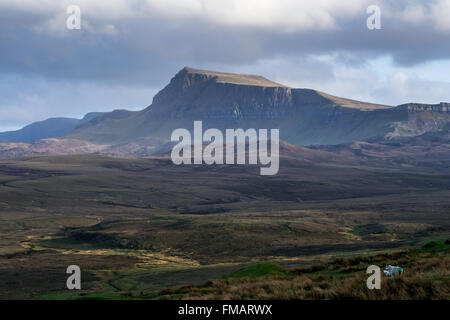 Quiraing mountains view, isle of Skye, Scotland Stock Photo