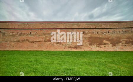 Medieval Fortress Defense Wall Stock Photo