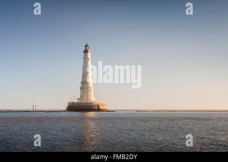 France, Gironde, Le Verdon sur Mer, Cordouan overview, Historical Monument classified Stock Photo