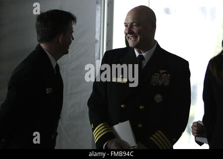 Simi Valley, CA, USA. 11th Mar, 2016. Capt. Christopher Bolt arrives at the Nancy Reagan's funeral held at the Ronald Reagan Presidential Library located in Simi Valley, Ca. on Friday, March 11, 2016. Credit:  Troy Harvey/ZUMA Wire/Alamy Live News Stock Photo