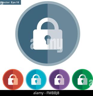 locked Stock Vector