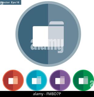Vector set of folder icons Stock Vector Image & Art - Alamy