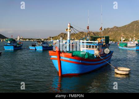 Vietnam, Ninh Thuan province, Phan Rang, the fishing port Stock Photo