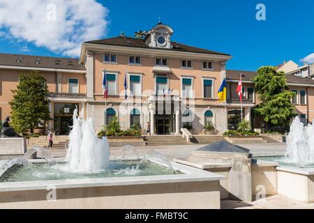 France, Haute Savoie, Annemasse, the town hall Stock Photo