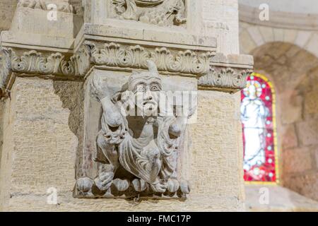 France, Saone et Loire, Semur en Brionnais, labelled Les Plus Beaux Villages de France (The Most Beautiful Villages of France), Stock Photo