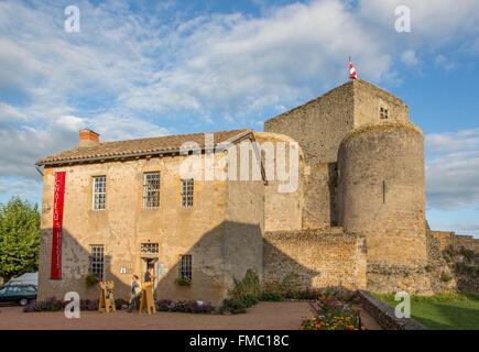 France, Saone et Loire, Semur en Brionnais, labelled Les Plus Beaux Villages de France (The Most Beautiful Villages of France), Stock Photo