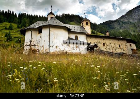 France, Savoie, Tarentaise valley, Peisey Nancroix, Notre Dame des Vernettes sanctuary Stock Photo