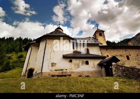 France, Savoie, Tarentaise valley, Peisey Nancroix, Notre Dame des Vernettes sanctuary Stock Photo