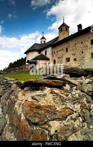 France, Savoie, Tarentaise valley, Peisey Nancroix, Notre Dame des Vernettes sanctuary Stock Photo