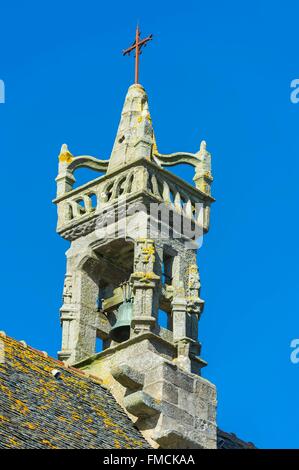 France, Finistere, Iroise Sea, Roscoff, Notre Dame de Croas Batz church Stock Photo