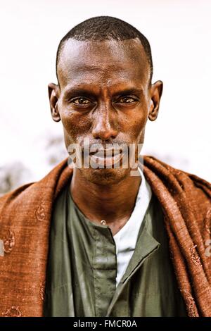 Senegal, Sahel, Ferlo region, Widou Thiengoly, Peul man Stock Photo