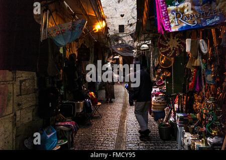 Israel, Palestine, the West Bank ( litigious territory), Hebron, old town market Stock Photo