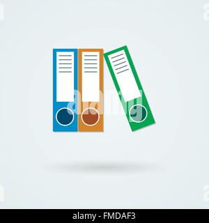 Archive folders for paper vector icon. Stock Vector