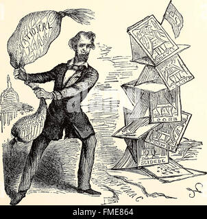 Lincoln in caricature (1903) Stock Photo