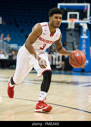 Orlando, FL, USA. 11th Mar, 2016. Houston guard Ronnie Johnson (3) during first half NCAA basketball in the American Athletic Conference tournament between the Tulane Green Wave and the Houston Cougars at the Amway Center in Orlando, Fl. Romeo T Guzman/CSM/Alamy Live News Stock Photo