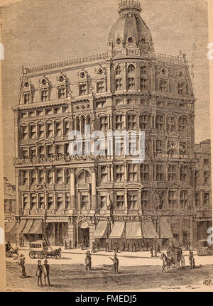 New York by sunlight and gaslight - a work descriptive of the great American metropolis; its high and low life; its splendors and miseries; its virtu (1882) Stock Photo