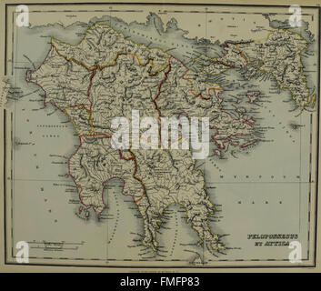 Classical Map of the Ancient World as Known to the Ancients Stock Photo ...