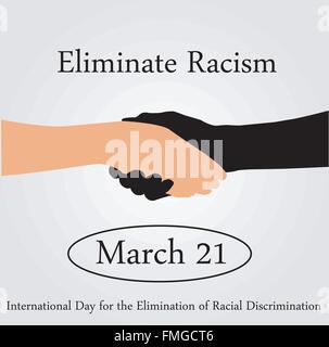 International day for the elimination of Racism- March 21 Stock Vector