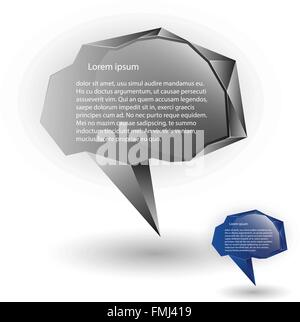 Abstract speech balloons or talk bubbles Stock Vector