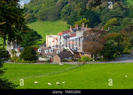 Lee Abbey, a Christian retreat and holiday centre near Lynton, North Devon, England, UK Stock Photo
