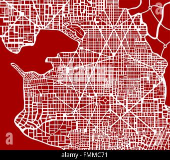 Vector illustration city map. Scheme of roads Stock Vector Image & Art ...