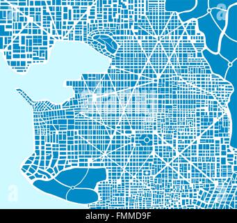 Vector illustration city map. Scheme of roads Stock Vector Image & Art ...
