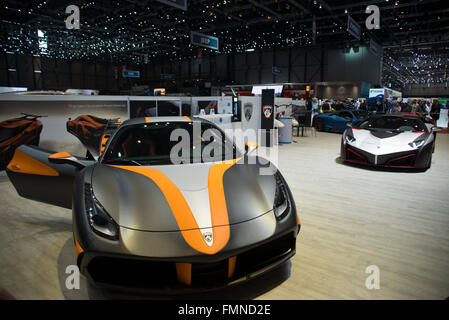 Geneva, Switzerland. 12th March, 2016. 86th Geneva International Motor Show on March 12, 2016 - Geneva,Switzerland Credit:  Stefano Guidi/Alamy Live News Stock Photo