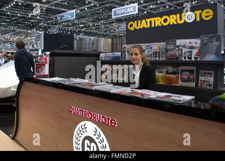 Geneva, Switzerland. 12th March, 2016. 86th Geneva International Motor Show on March 12, 2016 - Geneva,Switzerland Credit:  Stefano Guidi/Alamy Live News Stock Photo