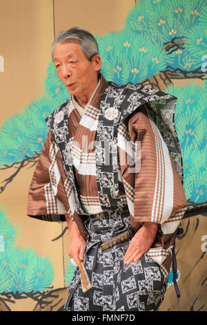 Japan; Kyoto; kyogen, theatre, comic play, actor, Stock Photo