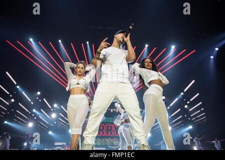 Manchester, UK. 12th March 2016. Mason Noise performs on the X Factor Live Tour 2016 at The Manchester Arena 12/03/2016 Credit:  Gary Mather/Alamy Live News Stock Photo
