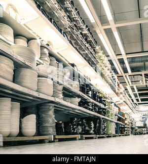 dishes section in store