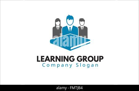 Learning Group Logo Vector Symbol Design Illustration Stock Vector