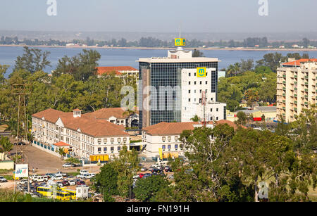 MAPUTO, MOZAMBIQUE - APRIL 29: Central Office of telecommunication company MCel in Maputo, Mozambique on April 29, 2012. MCel is Stock Photo