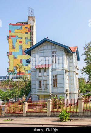 Famous Iron House build in the 19th century in Maputo, Mozambique Stock Photo