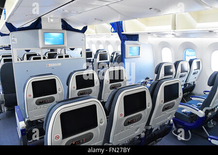 cabin, boeing, b 787, B787, 8, 9, Dreamliner, Dream Liner, Munich Airport, MUC, EDDM, Airport Munich, Stock Photo