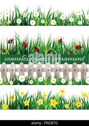 Big Green Grass seamless set Stock Vector Image & Art - Alamy