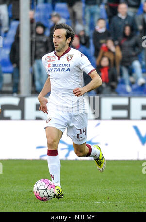 Genoa, Italy. 13th March, 2016: Emiliano Moretti in action during the Serie A football match between Genoa CFC and Torino FC at Luigi Ferraris stadium in Genoa, Italy. Credit:  Nicolò Campo/Alamy Live News Stock Photo