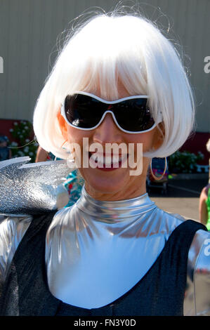 Alien, Alien Daze UFO Festival, McMinnville, Oregon Stock Photo