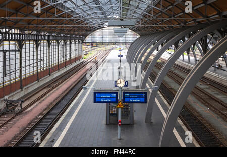 Lubeck Hbf railway station. Is the main railway station of Hanseatic city of Lubeck (Schleswig-Holstein state), Germany Stock Photo