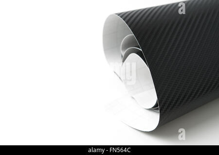 Kevlar Carbon Fiber Sticker Roll Up Stock Photo