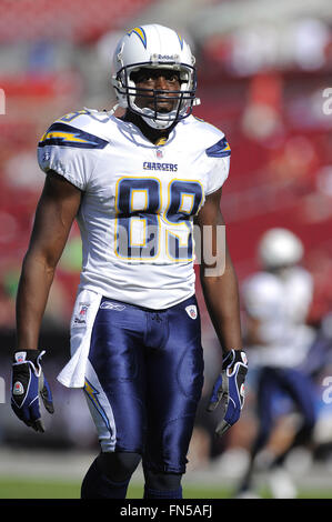 Tampa, Fla, USA. 21st Dec, 2008. San Diego Chargers wide receiver Chris Chambers (89) during the Chargers game against the Tampa Bay Buccaneers at Raymond James Stadium on Dec 21, 2008 in Tampa, Fla. ZUMA Press/Scott A. Miller © Scott A. Miller/ZUMA Wire/Alamy Live News Stock Photo