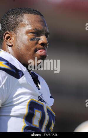 Tampa, Fla, USA. 21st Dec, 2008. San Diego Chargers tight end Antonio Gates (85) during the Chargers game against the Tampa Bay Buccaneers at Raymond James Stadium on Dec 21, 2008 in Tampa, Fla. ZUMA Press/Scott A. Miller © Scott A. Miller/ZUMA Wire/Alamy Live News Stock Photo