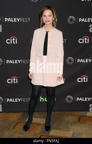 Hollywood, CA, USA. 13th Mar, 2016. Calista Flockhart. 33rd Annual PaleyFest - ''Supergirl'' held at the Dolby Theatre. Photo Credit: Byron Purvis/AdMedia Credit:  Byron Purvis/AdMedia/ZUMA Wire/Alamy Live News Stock Photo