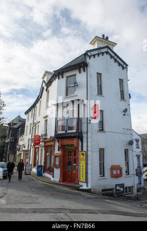 Street scene in Bowness-on-Windermere in the English Lake District Stock Photo