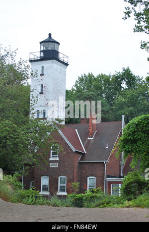 Erie Land Lighthouse Stock Photo