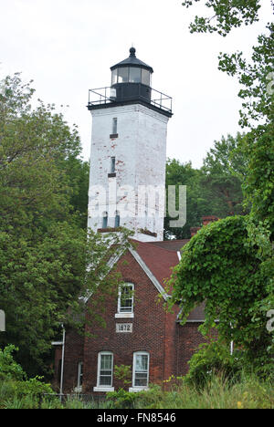 Erie Land Lighthouse Stock Photo