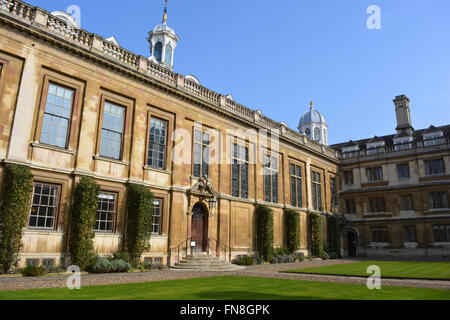 Old Court quad in Clare College, a constituent college of the University of Cambridge, England Stock Photo