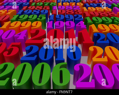 Happy new year 2011. High resolution 3d illustration. Calendar Stock ...